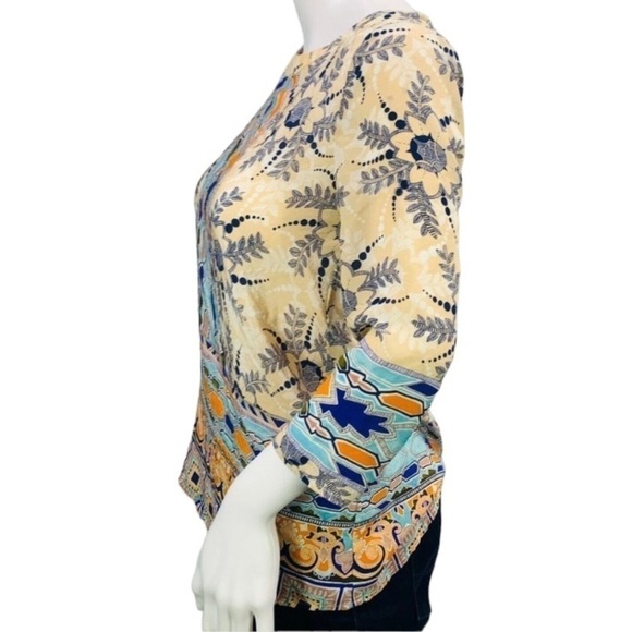 Anthropologie Maeve Silk Sidney Floral Blouse Top - Picture 7 of 11